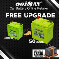 AMARON FLO NS40 | NS40ZL | 42B20L | 50B20L (MF) - 40AH - Car Battery - PERODUA Myvi HONDA City Jazz