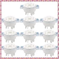 [W Y D H] 10PCS Chassis Mount 8 Pin K8A Octal Ceramic Tube Sockets for KT88 KT66 6SN7 5AR4 GZ34 5881