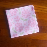 日本二重紗手帕 = 繡球花 = 粉紅 (共3色)