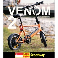 Venom 2 36v 6Ah ebike LTA Approved and EN15194 Certified