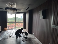 9ft/10ft Fluted Wall Panel - Premium Wood texture Waterproof PS and WPC DIY Wainscoting