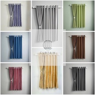 Perforated curtains made of thick brocade fabric with 95% sun protection (8 colors) in many sizes