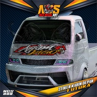 Stiker Decal Kabin Depan AYAM JAGO All Pick Up Pick Up L300 FUTURA GRANMAX OLD CARRY/T120SS NEW CARR