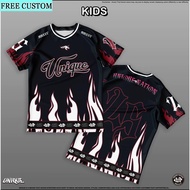 【Free Custom Name & Number】Unique Nation Printed Design Jersey Kasual Simple Kain Microfiber