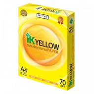 IK YELLOW A4 COPIER PAPER 70 GSM / 80 GSM (450 SHEETS/REAM)