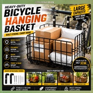 Heavy-Duty Detachable Hanging Basket Foldable Multi-Use Storage Basket for Bicycle Kitchen Garage Ca