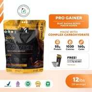 Muscle FIRST PRO GAINER 12LBS - WEIGHT GAINER CHOCOLATE FLAVOR 100% ORIGINAL, BPOM, & MUI HALAL