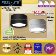 FEEL LITE LED C2205 Surface 18W/24W Ceiling Light Black/White
