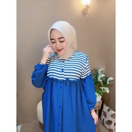 GAMIS NESSYA SABRINA CRINGKLE MOTIF COMBINATION CRINGKLE AIRFLOW