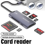 4.0 High Speed M2 TF SD Reader Type-C 6-in-1 For Laptop iPad CF XD MS Aluminum Alloy