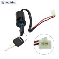 EAZYLIVING Motorcycle Modified Ignition Key Switch 2 Wire 28mm Hole for Moped ATV Dirt Bike Accessor