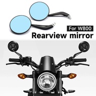 Motorcycle Side Rearview Mirror Rear View Mirror For Kawasaki W 800 W800 w800 Clear/Blue lenses Kit 