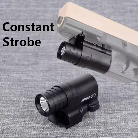 Tactical Metal Weapons Gun Flashlight For Pistol G17 G18 22 CZ-75 1911 Hunting LED Strobe Light Lant