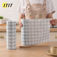 [ITIT] 1Roll/400Sheets One-Time Dishcloth, Thickened Dry Wet Dual-Use Disposable Lazy Cleaning Rags,
