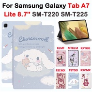 Cute cartoon pattern Cover  For Samsung Galaxy Tab A7 Lite 8.7'' 2021 High Quality leather +TPU Fashion Flip Stand Tab A7 lite SM-T225 SM-T220 SM-T225N Tablet Protective case