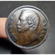 Sarawak Old Copper Coin Rajah Charles Brooke 1 Cent Year 1889H ( Circulated Condition)