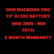 OEM PRO 13" A1278 A1322 MID 2009-2012 LAPTOP BATTERY