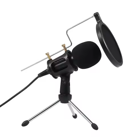 Professional Condenser Microphone MikrofonStudio Recording Mic Microphones with Mini MIC Stand for i