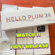 first release  watch 11 Amoled 2026 H26 pro+  TOP  HELLO PLUM   smart watch NFC 46mm sports smart wa