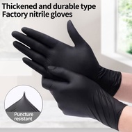 100 disposable black gloves latex nitrile rubber gloves anti allergic safety gloves work gloves