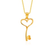 SK Jewellery SK 916 Lover Key Gold Pendant