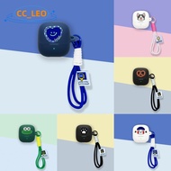 Case for Baseus Bass BS1 NC Cute Cat Lanyard Pendant Cartoon Frog Silicone Soft Case Suitable for Ba