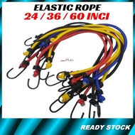 Elastic Rope Hook Motor Multipurpose / Tali Ikat Basikal Barang Luggage / Luggage Strap ( 24 Inci / 36 Inci / 60 Inci )