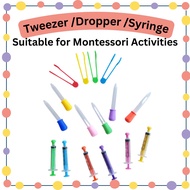 Syringe Dropper 5ml Tweezer Tongs Clips for Kid