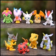 Digimon Adventure Action Figure Set Of 9 Pcs Agumon Graymon Palmon