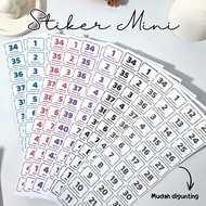 Massage Number Stickers POLOS 1-240 Massage Number 1-120 240 Massage Number Stickers/ 1-120 and 1-24