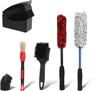 Car Cleaning Set, 6 Pieces Car Cleaning Set, Wheel Brush, Wheel Brush Car for Cleaning Car Brushes,