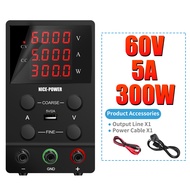 Lab DC Power Supply ปรับได้ 30v 10a แหล่งจ่ายไฟเดสก์ท็อปพร้อมปุ่มเข้ารหัสแบบปรับได้ 60V 5A 120V 3A