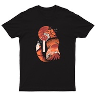 Japanese Fox T-Shirt Top Mens T-Shirt #Dg