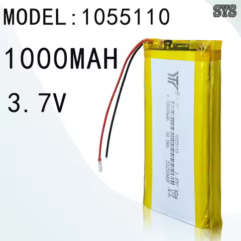 10000mAh 3.7V 3.85V rechargeable Model:1055110 Size:10mm×55mm×110mm for mobile power banks ，1055110 
