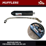 Yestar 1set Muffler Pipe v4 for Honda XRM 125 Full Exhaust System Motorcycle Accessories #1908