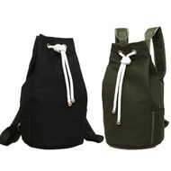Canvas Backpack Sports Basketball Bag Men Beg Kanvas unisex green black
