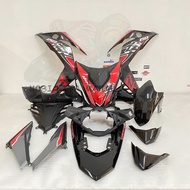 HONDA ORIGINAL CUSTOM COVER SET HONDA RS150 METALLIC BLACK HAYABUSA (29)