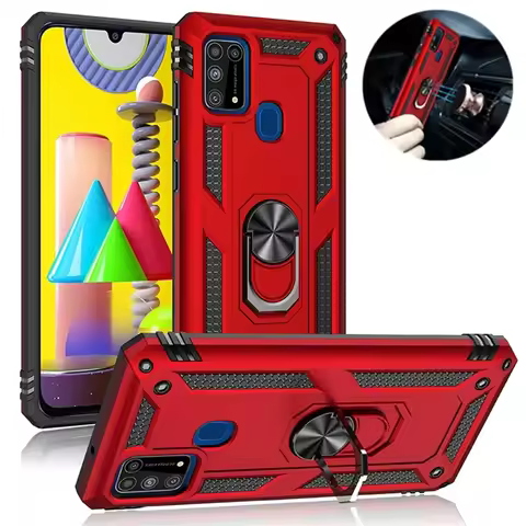 For Samsung Galaxy A01 M01 Core Case Shockproof Armor Magnet Ring Holder Phone Case for Samsung M01 