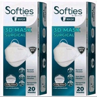MASKER SOFTIES 3d MASK SURGICAL 4ply - Masker Medis