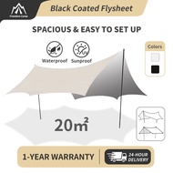 Khemah Camping Flysheet Camping Waterproof UV-proof Groundsheet Camping Tarp Tent Floor Sheet Footpr