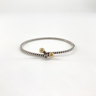 【二手】TIFFANY&Co. 雙眼扭紋 925 銀手鍊，6.6 克
