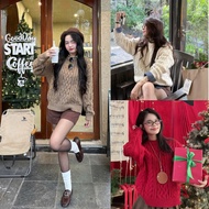 Figoshop Aolen1521_P8K3 loose bread rope sweater