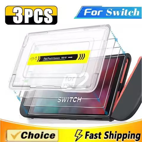 3pcs Easy Installation Screen Protector for Nintendo Switch 2 Game Console Protector Tempered Glass 