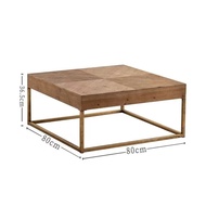 BY wood coffee table tea table solid wood Nordic retro design 实木茶几 coffee table for condo (ETA:1mth)