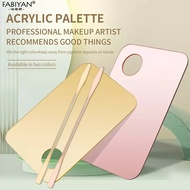 【Deal】 Professional Palette With Rod Makeup Mixed Tools Nail Art Polish Mixing Plate Foundation Eyeshadow Pink Gold