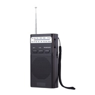 U7Mini Pocket FM AM Radio Portable Rechargeable Radios with LED Flashlight Support 3.5mm Headphone T