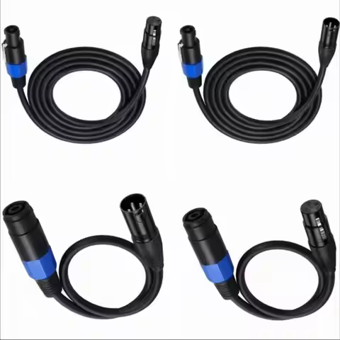 Speakon To XLR Cable Audio Jack Speak SOUND Male To XLR Female Male Extension Cable - Pro DJ PA Gig 