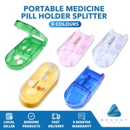Medicine Pill Holder Splitter Pill case portable divider cutting tool box capsule cutter pill storag