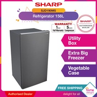 [FREE SHIPPINH] Sharp Single Door Fridge 156L [ NEW SJD190MS ] [ SJD186MSL ]