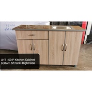 LHT Model 50P➕Sink *Right Side* 5ft Kitchen Cabinet Bottom 4 Door Sink 5ft Lenght ✅ 3ft Height ✅ 1.8ft Depth ( 20" )